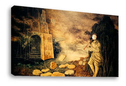 Cuadro Decorativo Canvas Moderno El Flautista Remedios Varo