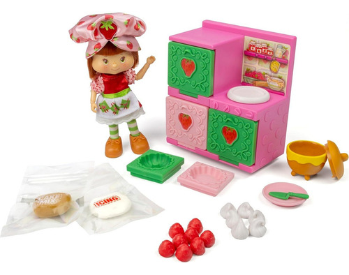 Muñeca Strawberry Shortcake + Juego De Horneado 32 Piezas