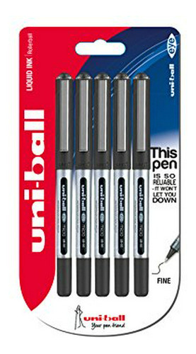 Bolígrafos - Ub-150 Eye Micro Rollerball Pens, Black Uni Sup