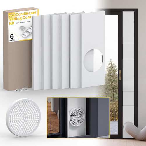 Kit De Aire Acondicionado Portátil Para Puerta Corredera