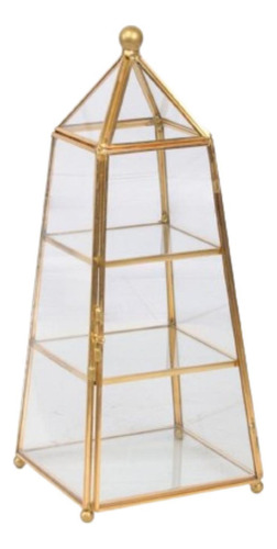 Caja De Metal De Vidrio Caja De Almacenamiento De Maquillaje