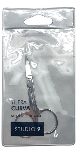 Tijera Para Uñas Studio 9 Con Curva De Acero Inoxidable