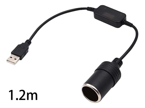 Adaptador Usb A Macho A Encendedor De 1,2 Metros