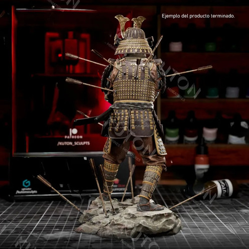 Guerrero Samurai Figura De Resina Para Armar Y Pintar Diy