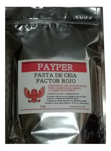 Pasta Factor Rojo Para Canarios