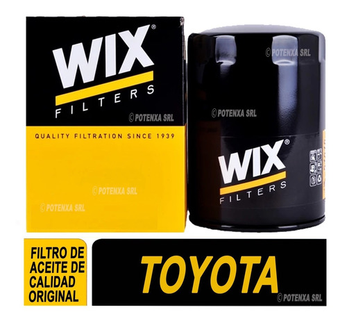 Filtro De Aceite Wix Toyota Corolla Filtro Blindado 