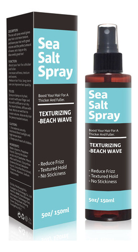 Spray De Peinado Seasalt Para Cabello Seco Y Encrespado, Laz