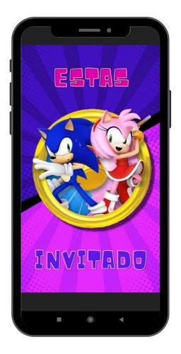 Vídeo Invitación Sonic Y Amy Rose Invitación Animada