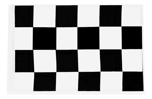 2 Racing Black And White Checkered Flag Banderín Party