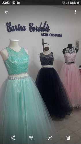 Vestidos De 15 Años Tres Piezas Talle S, M, LTodos Los Colo