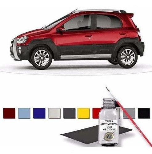 Retoque Tinta Automotiva Vermelho Furia Toyota Etios