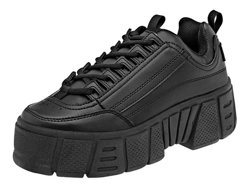 Tenis Plataforma Dama Daddy 12016 Negro 22-26 *104-356 S2