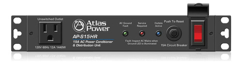 Atlas Ied Ap-s15hr 15a Acondicionador De Energía De Media Re