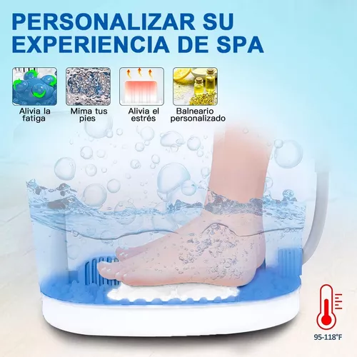 Masajeador de pies, calefacción con burbujas, baño de pies