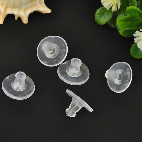 Pendientes De Silicona De Goma Blanda, 100 Unidades