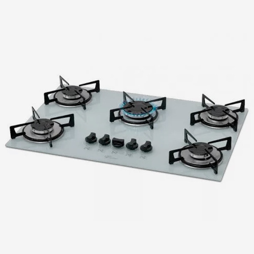 Cooktop 5 Bocas À Gás 127/220V Fischer Wt Cor Branco 127/220V