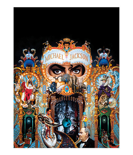 Poster Papel Fotografico Dangerous Michael Jackson 60x80