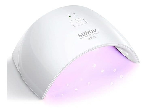 Lámpara Secadora De Uñas Sunuv De 24 W. , Blanco