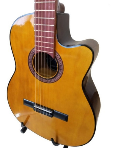 Guitarra Criolla C/ Corte Radalj Natural C/ Funda