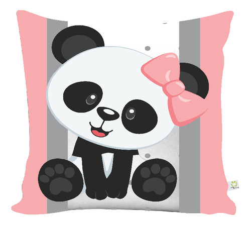 3 Capas De Almofada Divertida Decoração Panda Rosa