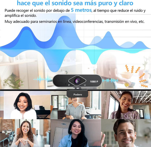 Cámara Web Usb Full Hd 1080p Con Micrófono Transmisión En Vi