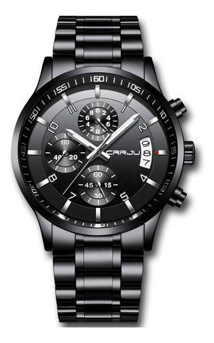 Reloj Para Hombre Crrju/negro