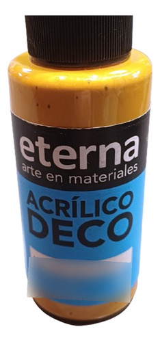 Pintura Acrilica Eterna Color Unidad 50 Ml Decoracion Color Oro Ducado