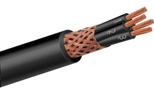 Cabo Shieldado Blindado Pp Controle 4x0,75 Com 100 Metros Uv