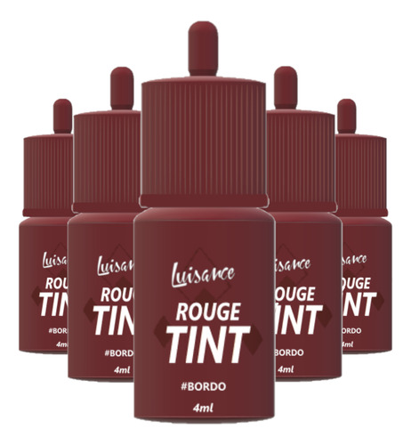 6 Batom Rouge Tint Bordo L3131 Luisance Atacado Sj