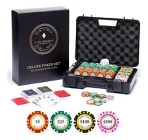 Comprar Set Deluxe De 300 Fichas De Póquer - Set De Póker 300 Fichas