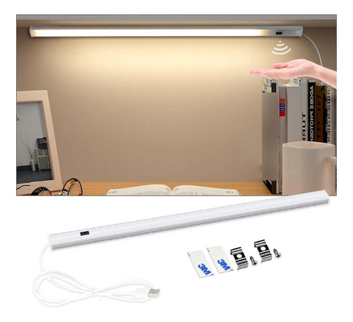 Barra Inteligente Luz Led 50cm Sensor Movimiento 3 Luces 