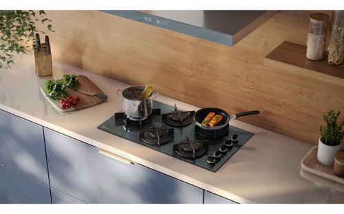 Cooktop 5 Bocas Gás Electrolux Espelhado Multichama (ke5hp) Cor Preto 127/220v