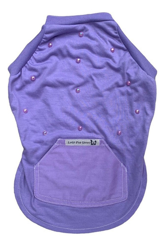 Roupas Cães Cachorro Lolô - Macho- Arco Iris - Lilas - Pet 