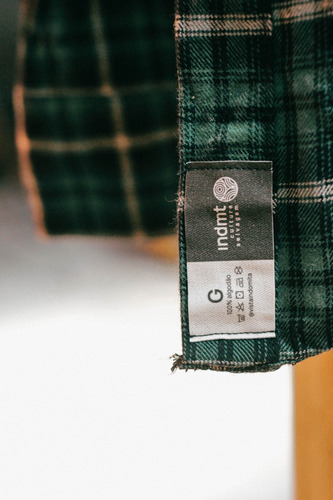 Camisa Xadrez Flanela Manga Longa Verde