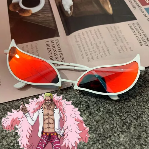 Cosplay óculos presente anime uma peça donquixote doflamingo