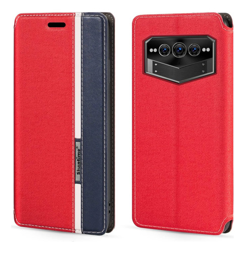 Shantime Carcasa Cuero Multicolor Case Para Doogee V Max