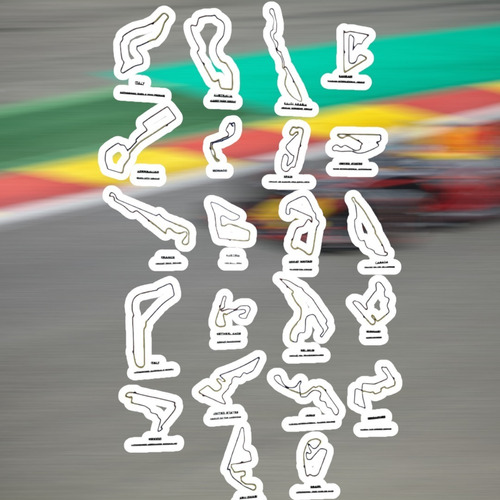 Formula 1 Circuitos Temporada 2022 Pistas F1 Escala 1:6666 