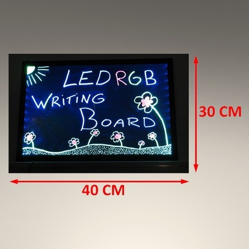 Pizarra Led 30x40 Publicitaria Con Una Caja De 8 Plumones