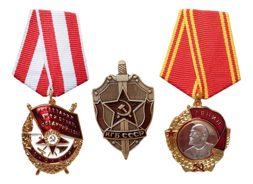 X3 Medalla Unión Soviética Urss Segunda Guerra Mundial Ww2
