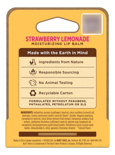 Bálsamo Labial Burt's Bees Fresa-limonada