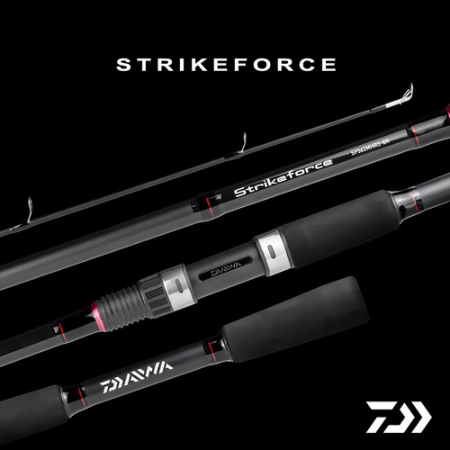 Varilla para carretilla Daiwa Strikeforce de 6 pies, 1,8 m, 12 a 25 libras, 2 L