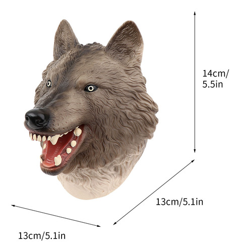 Marionetas De Mano Realistas De Goma Suave Con Forma De Lobo