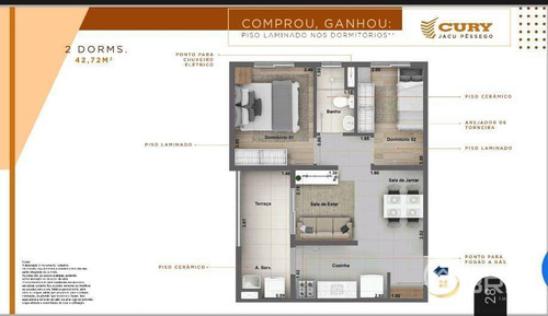 Imagem 27 de 30 de Apartamento 2 Dormitórios, S/vaga, 34,85 - Ap0679