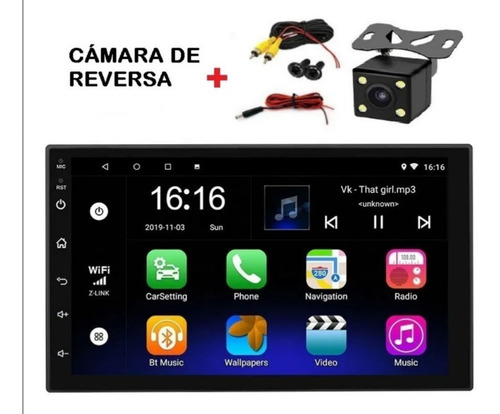 Autoradio Android Fhd Wifi Apps Bt Gps Camara  Retro