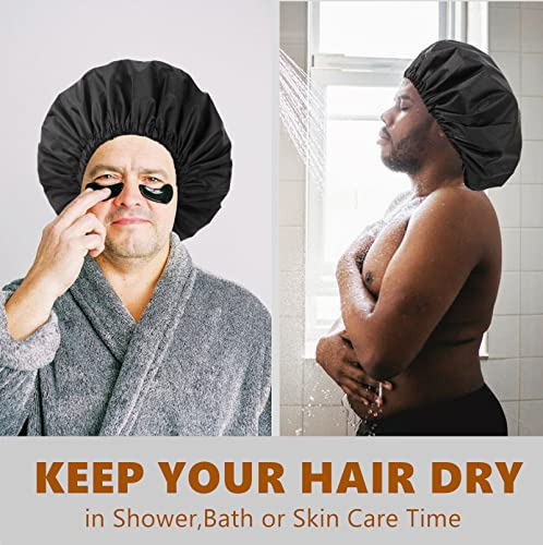 Gorro De Ducha Grande Para Hombre, Gorro De Ducha Extra Gran