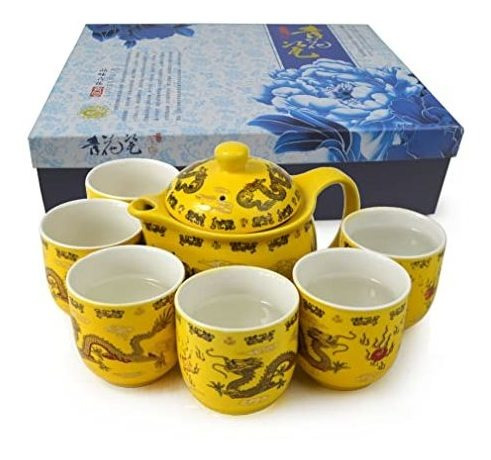 Juego De Té Teapot Teacup Chinese Gongfu De Porcelana Con Fo