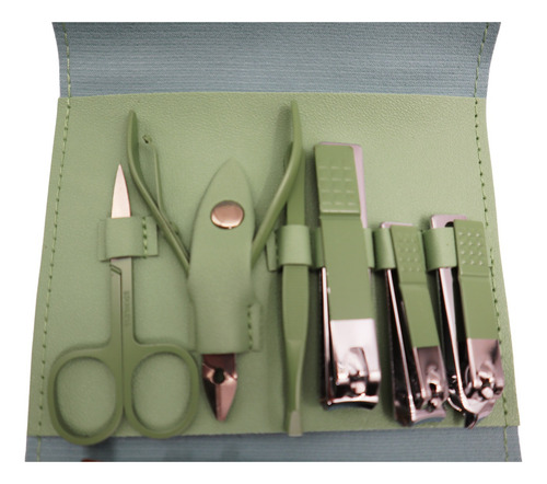 Set Completo Manicure Tijera Y Pinza Cejas Acero Inoxidable