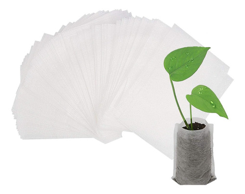 Augshy 400 Bolsas Biodegradables Para Vivero, Plantas No Tej