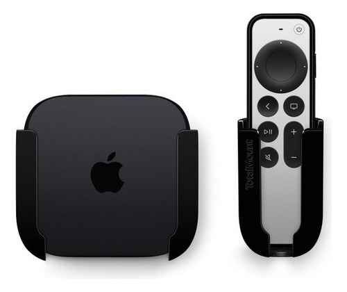 Soporte Compatible Con Apple Tv Montaje En Pared Color Negro