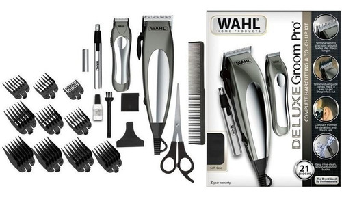 Maquina Corte Wahl Deluxe Groom Pro 3 Maquinas / 21 Piezas 